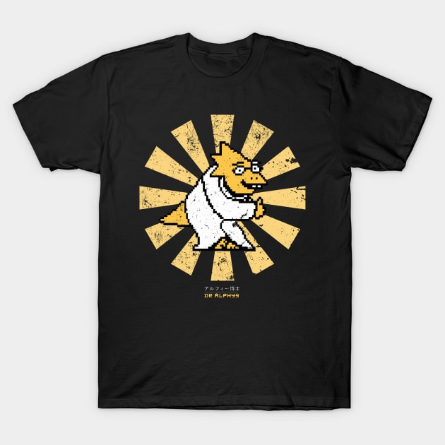 Dr Alphys Retro Japanese Undertale T-Shirt by Nova5